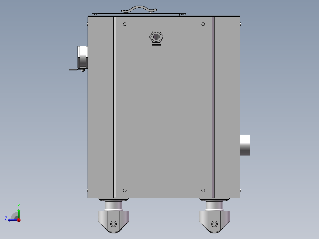 油水分离结构sw19可编辑右视图
