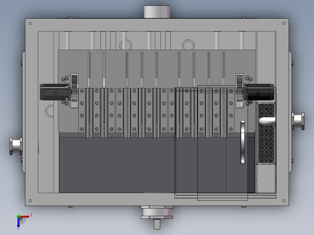 油水分离结构sw19可编辑俯视图