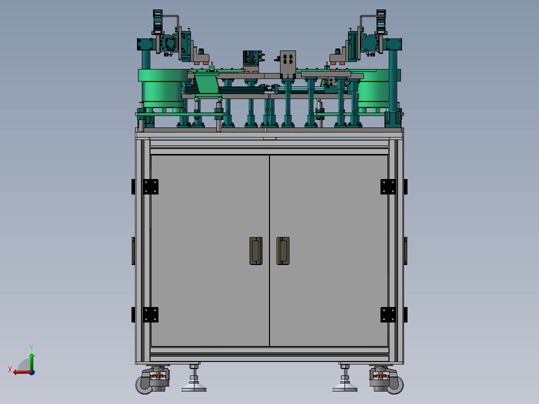 双工位全自动组装设备sw20后视图