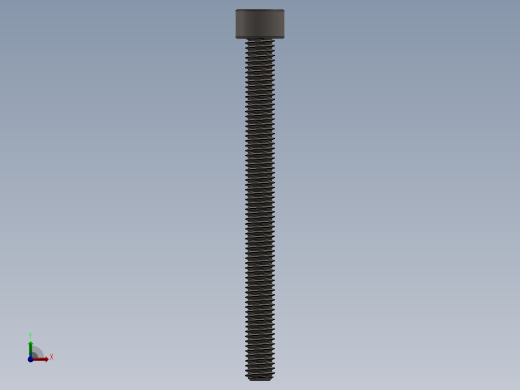 Screw_DIN_912_M6x70F_A2.SLDPRT公制内六角螺钉前视缩略图
