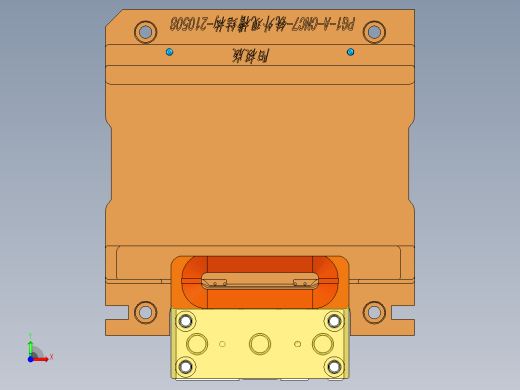 PG1-A-CNC7笔记本CNC工装夹具三维模型外观槽结构-阳极版-210508前视缩略图