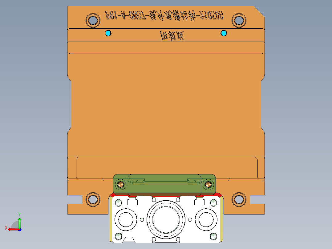 PG1-A-CNC7笔记本CNC工装夹具三维模型外观槽结构-阳极版-210508后视图