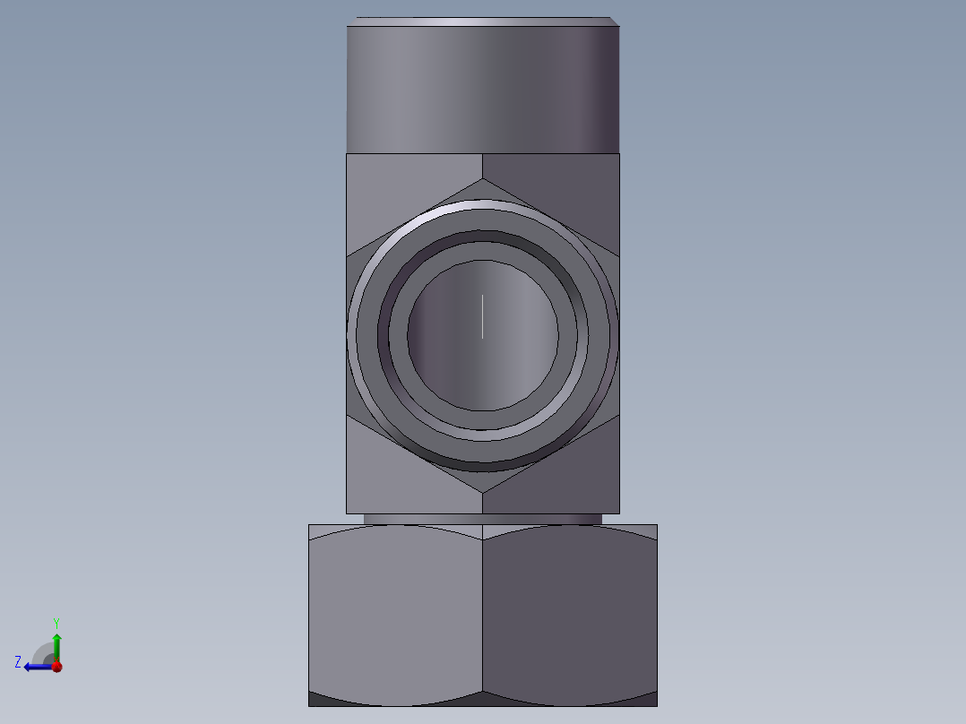 CC+CD 三通组合接头、CD-36右视图