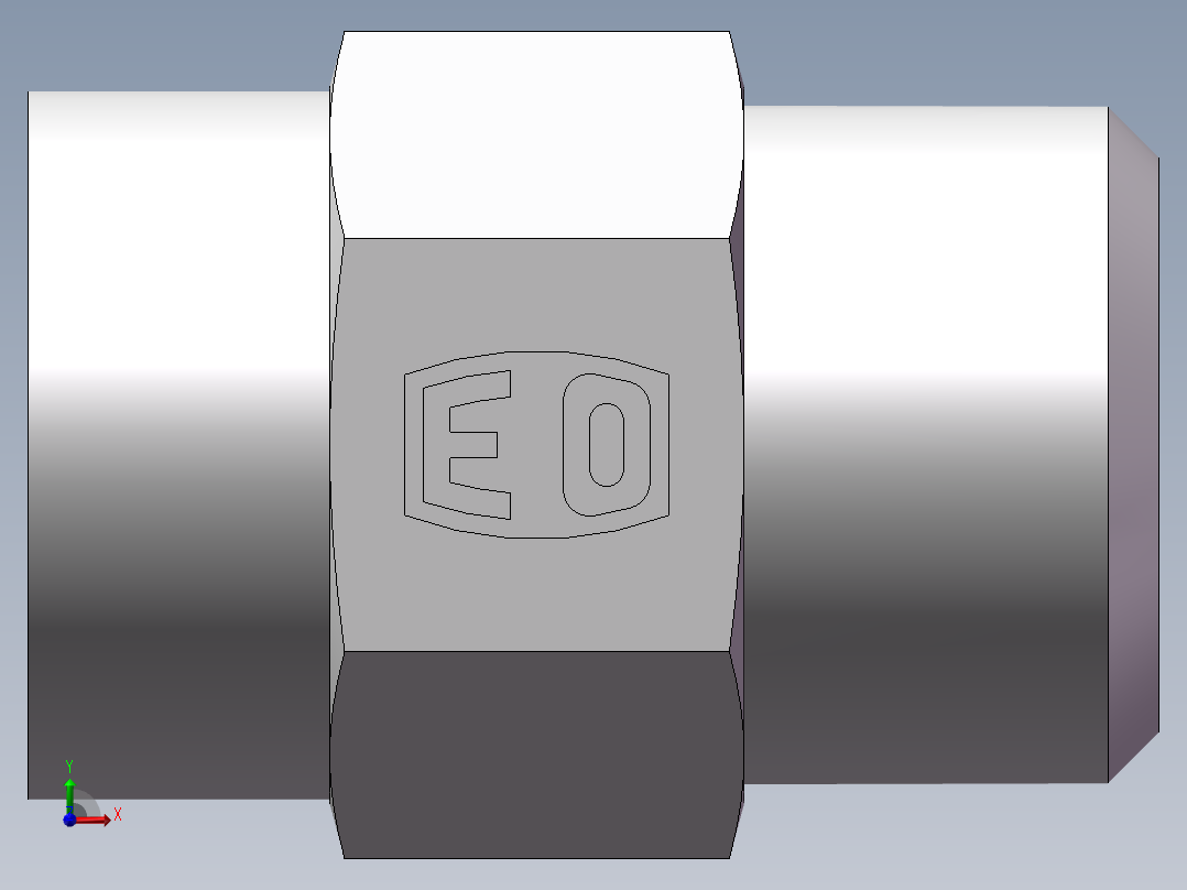 压力表接头-英制螺纹、5CB-18-04GDK前视图