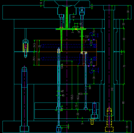 马达齿轮变速齿轮模具图纸缩略图
