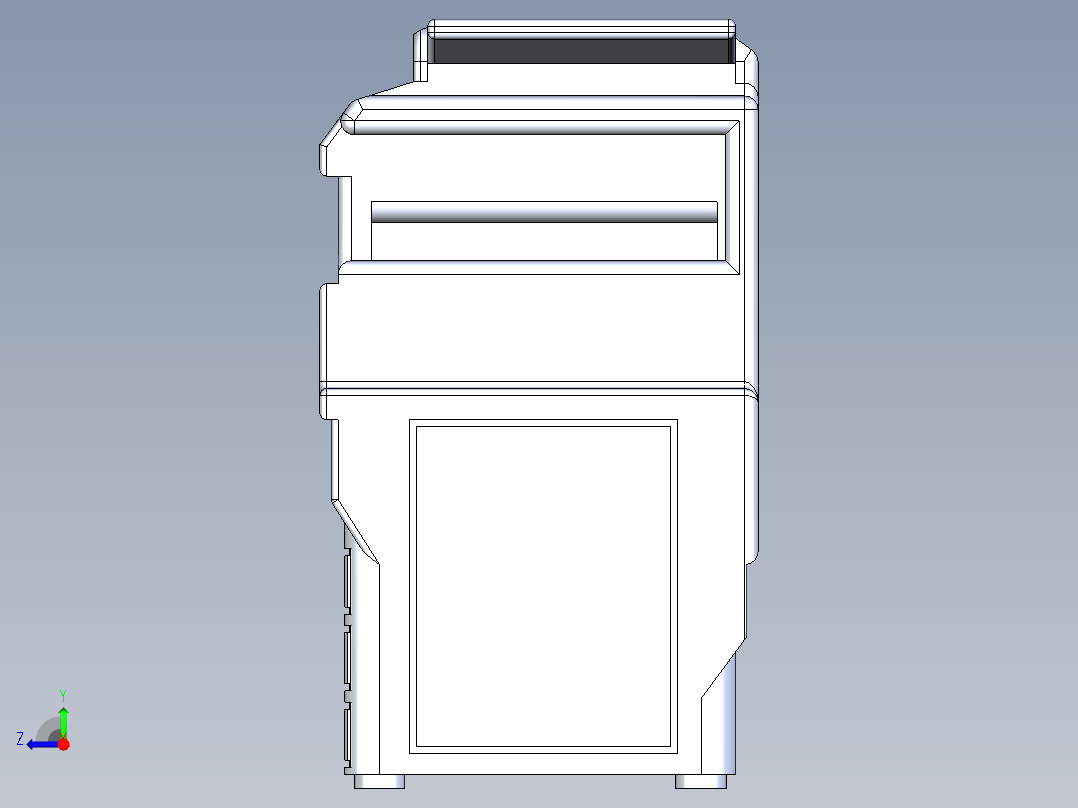 B3003516-复印机打印机右视图