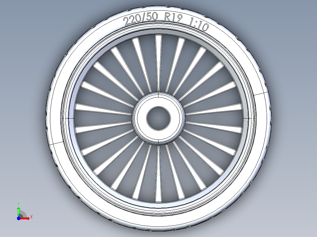 轮毂、轮胎(58)前视图