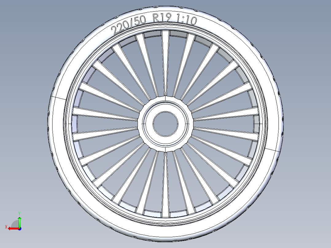 轮毂、轮胎(58)后视图