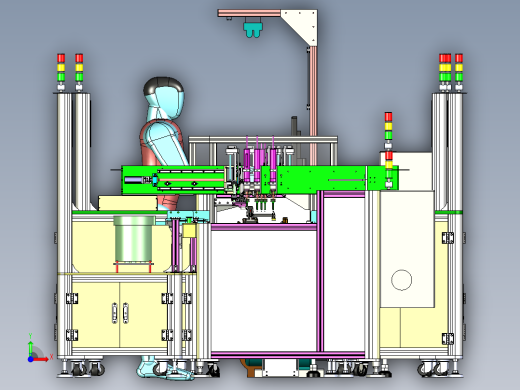 苹果音箱后盖组装流水线前视缩略图
