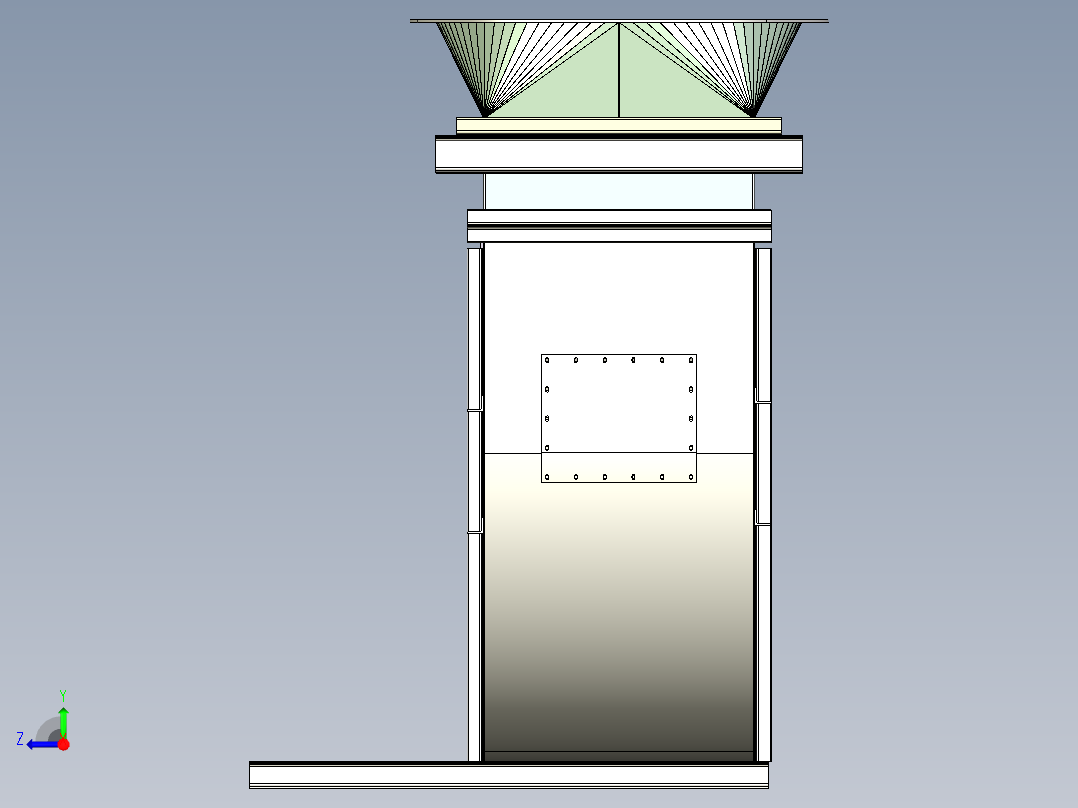工业通风机外壳右视图