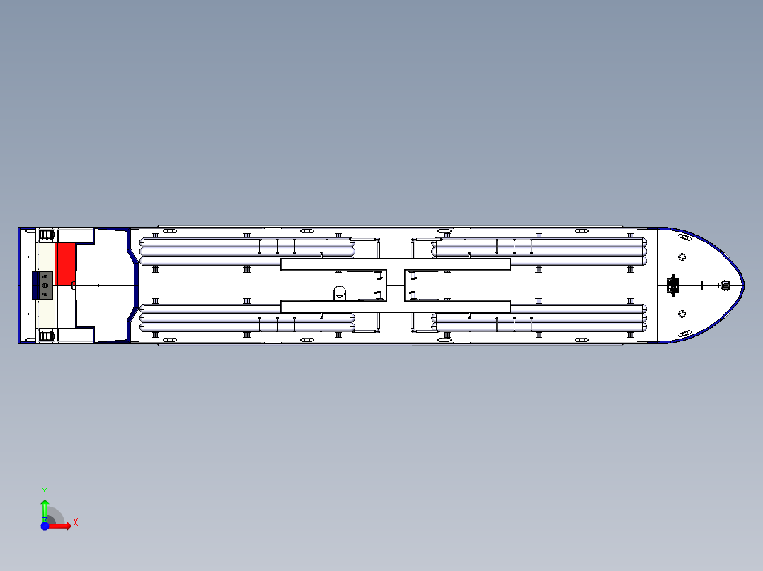 液化气运输船前视图