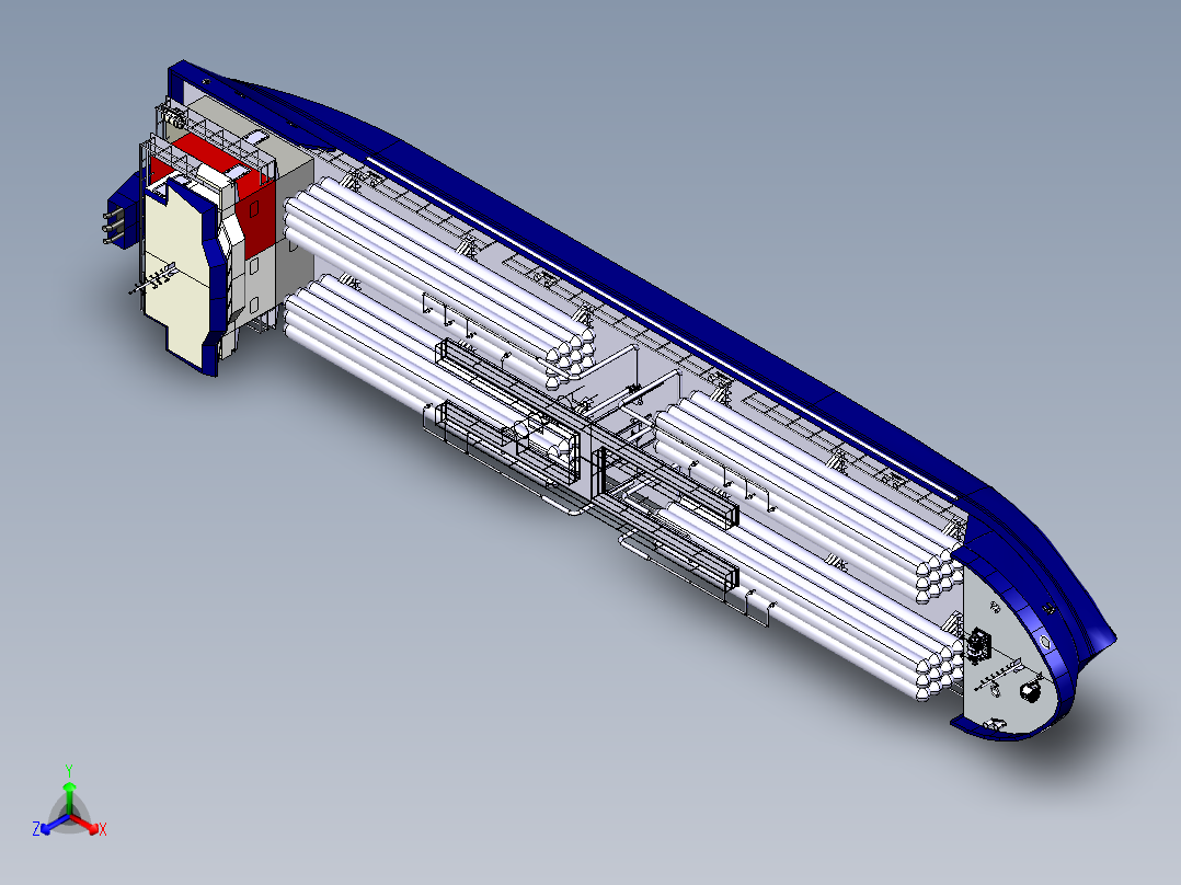 液化气运输船正等轴测图