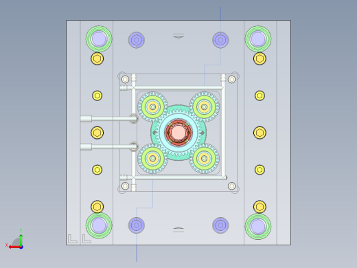 纯净水瓶盖注塑模具设计后视缩略图