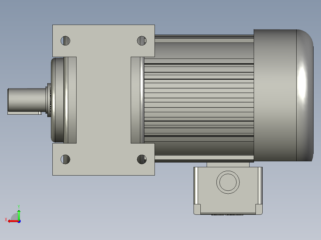 减速机CH400-(15-90)S后视图