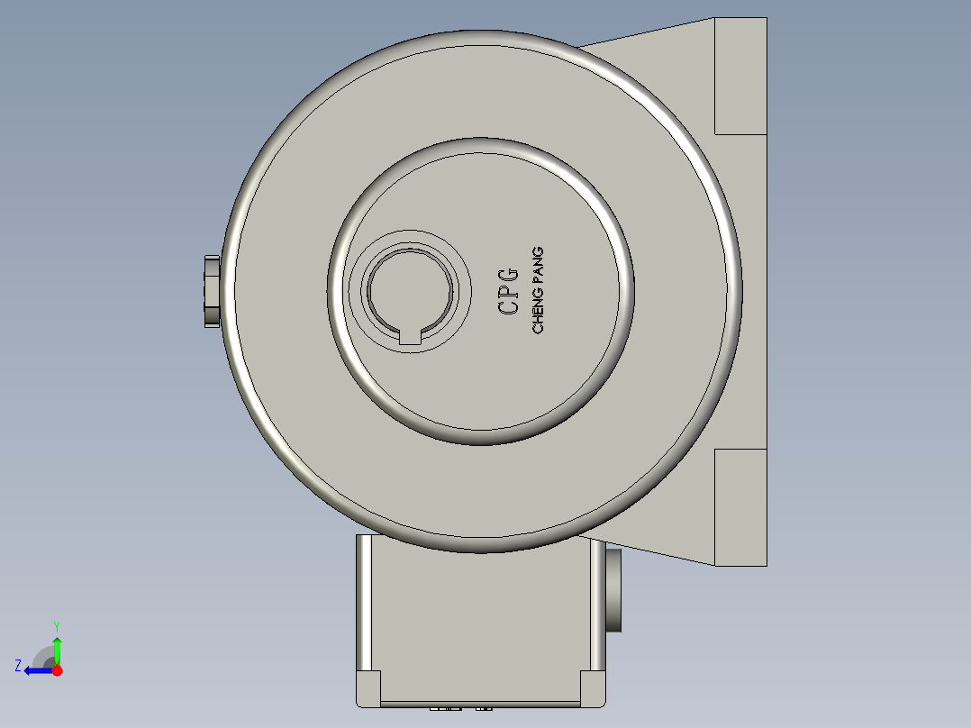 减速机CH400-(15-90)S右视图