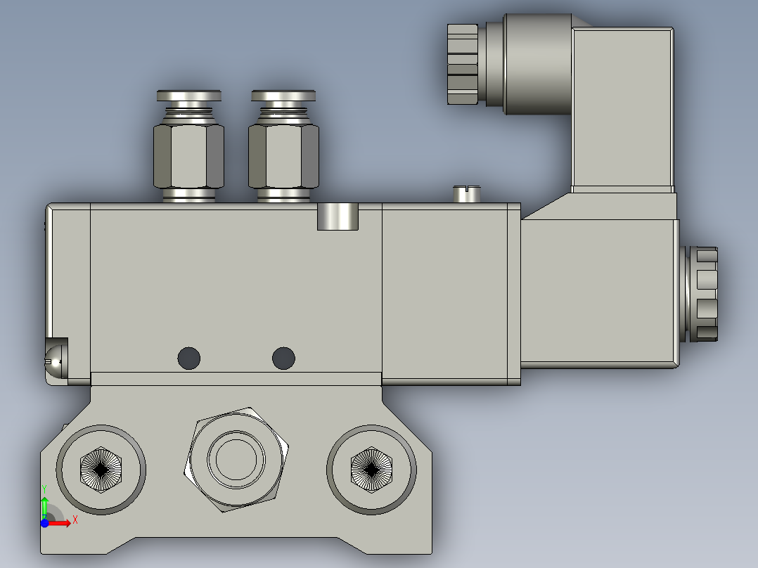 电磁阀组1前视图
