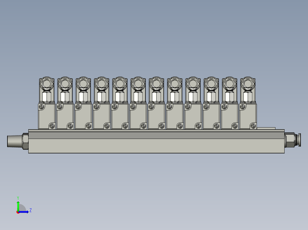 电磁阀组1左视图
