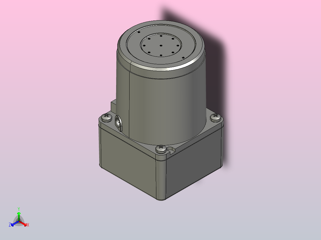 力矩电机4TK10GN-C-4GN250K-750K正等轴测图