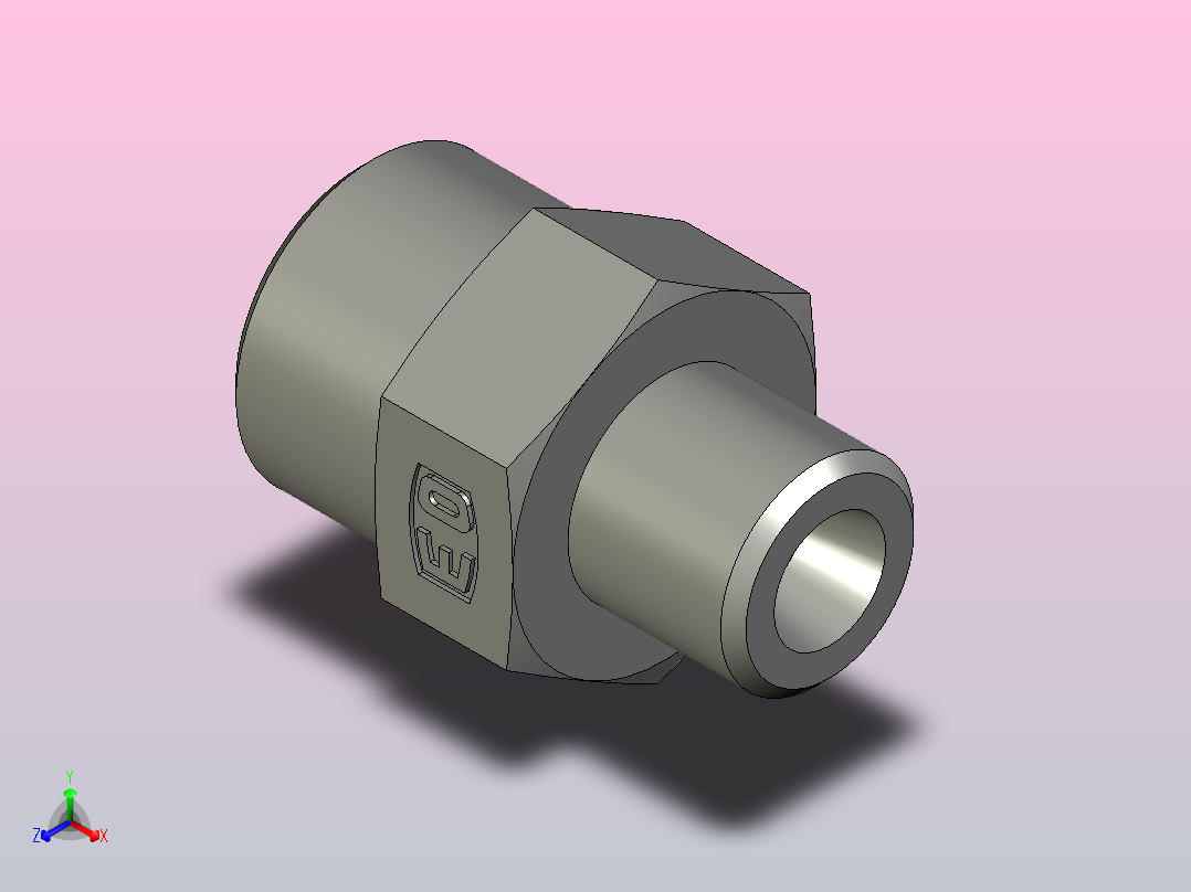 EO管接头直减速机GR12 06SCFX.stp主视图