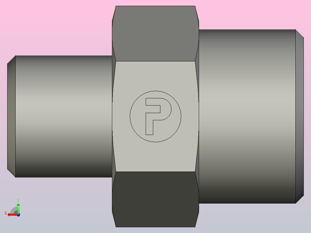 EO管接头直减速机GR12 06SCFX.stp后视图