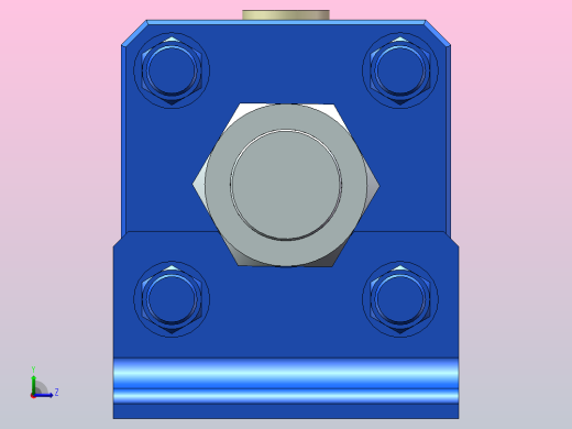 H OB-LB[40]推力液压缸左视缩略图