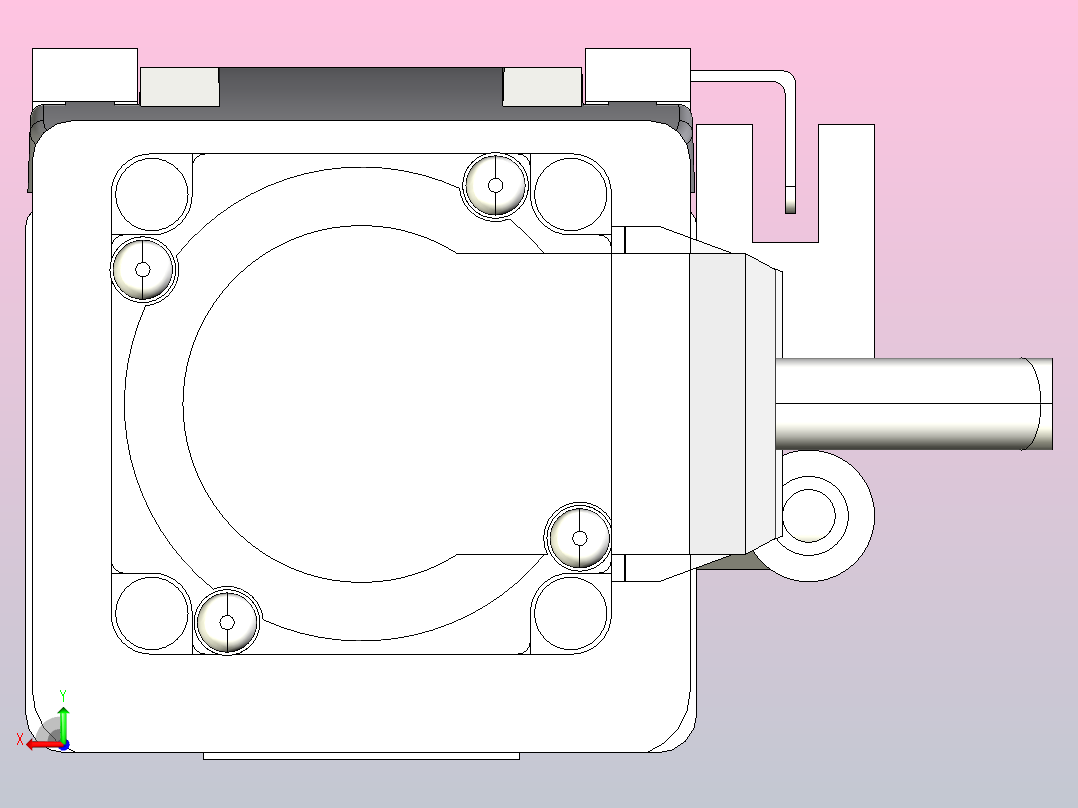 无尘螺杆滑台KCH5M-250-BC-100W-C4后视图