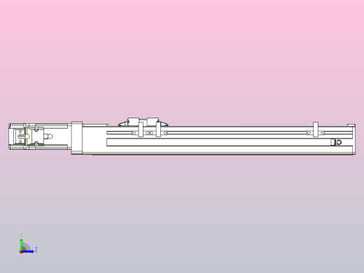 无尘螺杆滑台KCH5M-250-BC-100W-C4左视缩略图
