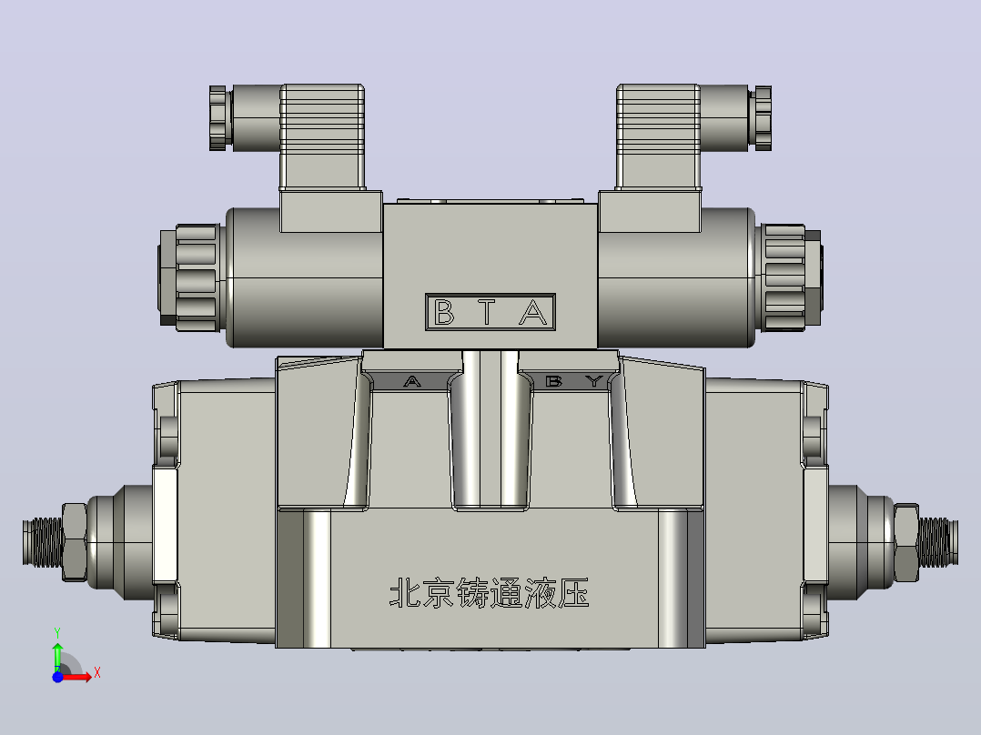 WEH16通 电液换向阀[H-4WEH16 电液换向阀-1]前视图