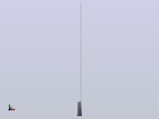 180度圆柱形扭转弹簧SCT180R-3-3-0.4前视缩略图