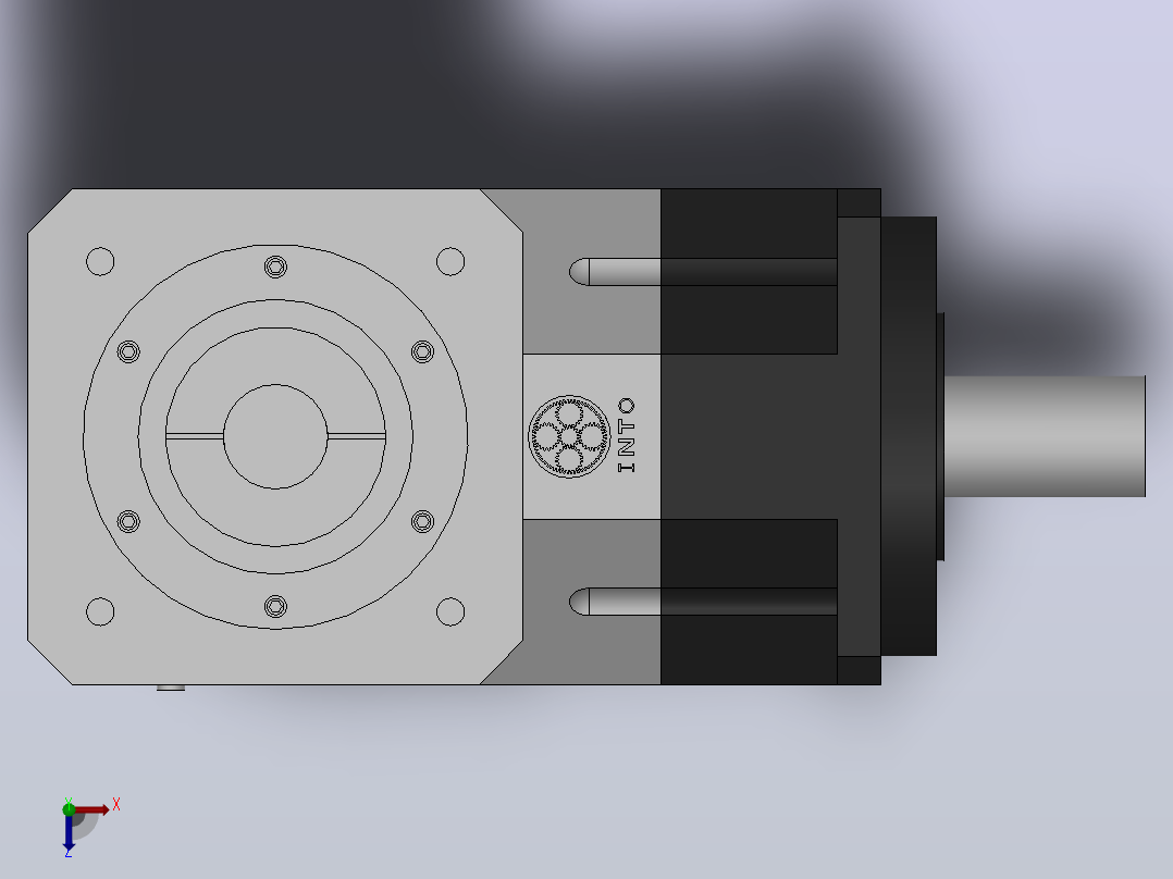 FABR-090-L1精密行星减速机[FABR090-6-S1-P1]俯视图