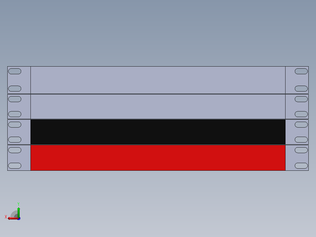 智能机架 PDU 示例后视图