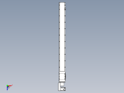 机器人皮带驱动直线轴TPA-GCB-150-P80-L1550-QL-M75-N3俯视缩略图