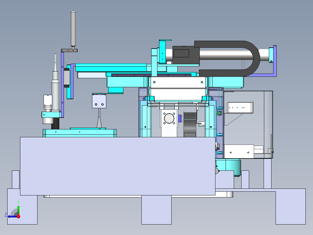 高精密检测设备sw18可编辑右视图
