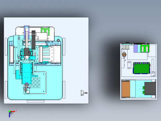 高精密检测设备sw18可编辑俯视缩略图