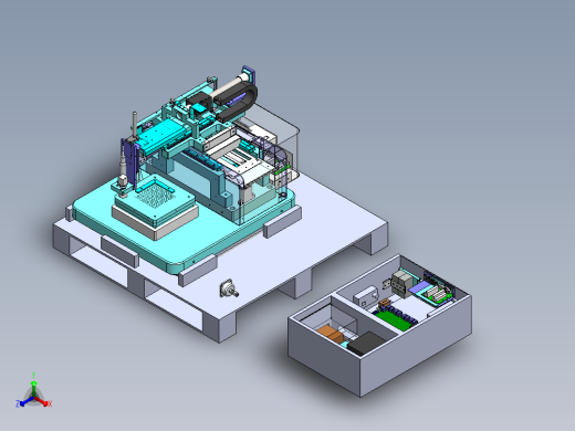 高精密检测设备sw18可编辑正等轴测缩略图
