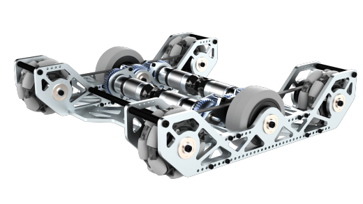 Corner Omni 6wd小车传动底盘3D图纸 Solidworks设计 附STEP缩略图