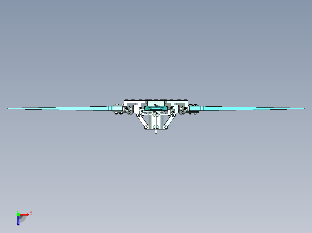 可变的电风扇的转子俯视图