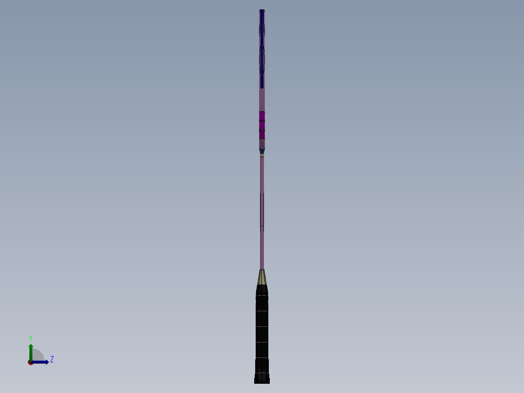 羽毛球拍及球左视图