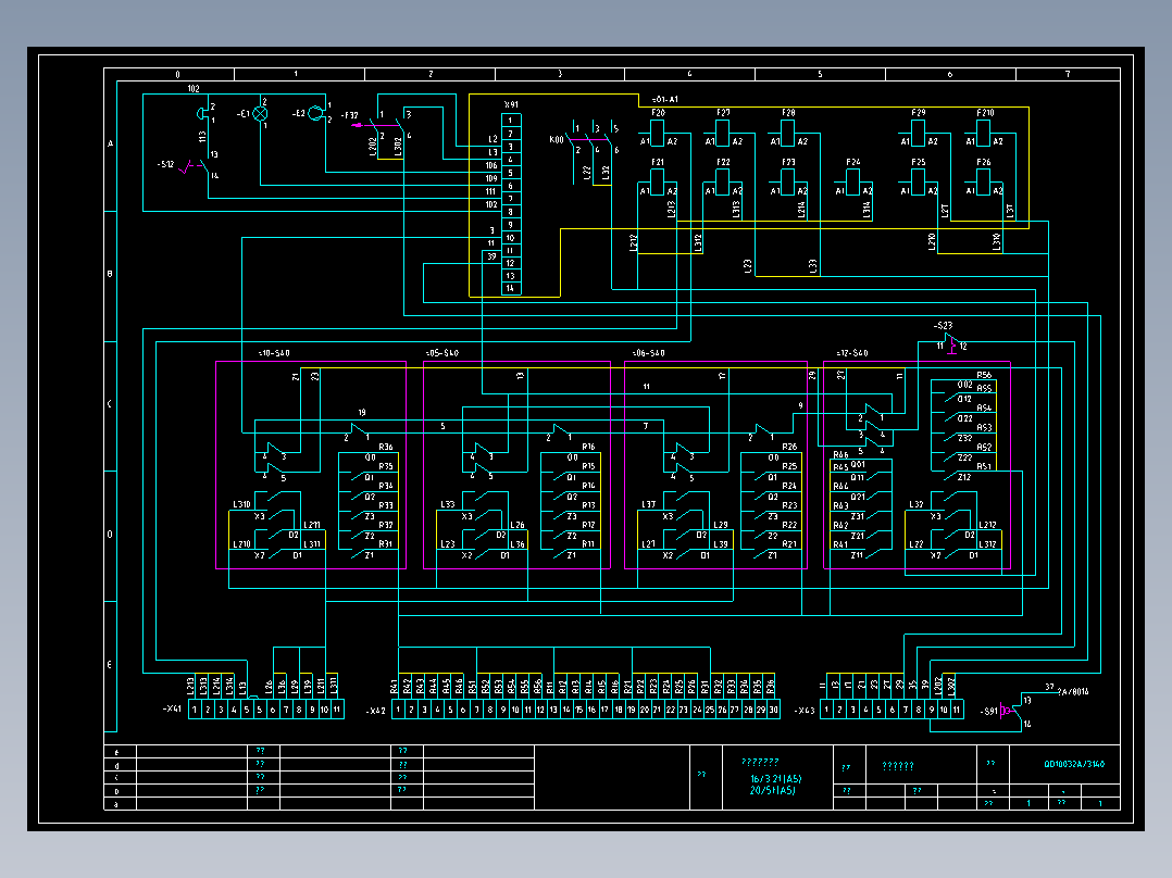 双梁桥机电气图纸图