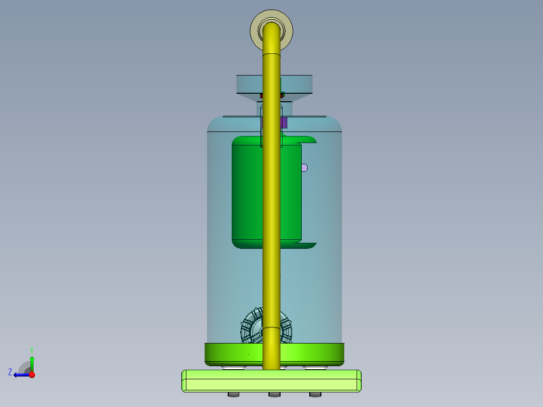 吸尘器时尚造型设计右视图