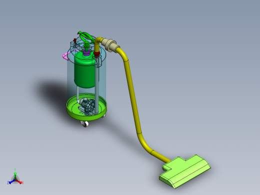 吸尘器时尚造型设计正等轴测缩略图