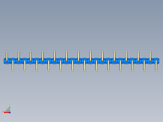彩色公排针 100mil 2.54mm 系列-DS1022_blue_26p_100mil_Type_SMT_R2_rev1.0后视缩略图