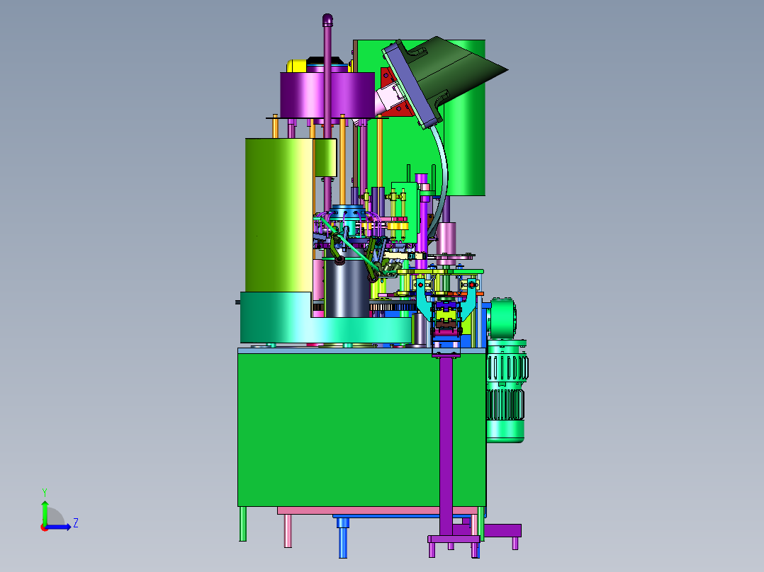 瓶装鸡尾酒汽水自动灌装设备左视图