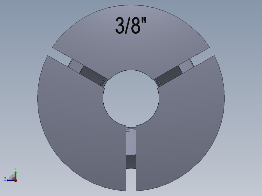 R8-夹头组-R8 COLLET 0.375.SLDPRT右视缩略图