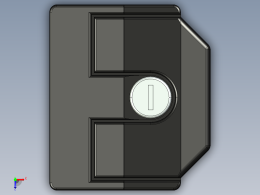 型材-KJN SLAM LATCH WITH UNIFORM LOCK KJN530352俯视缩略图