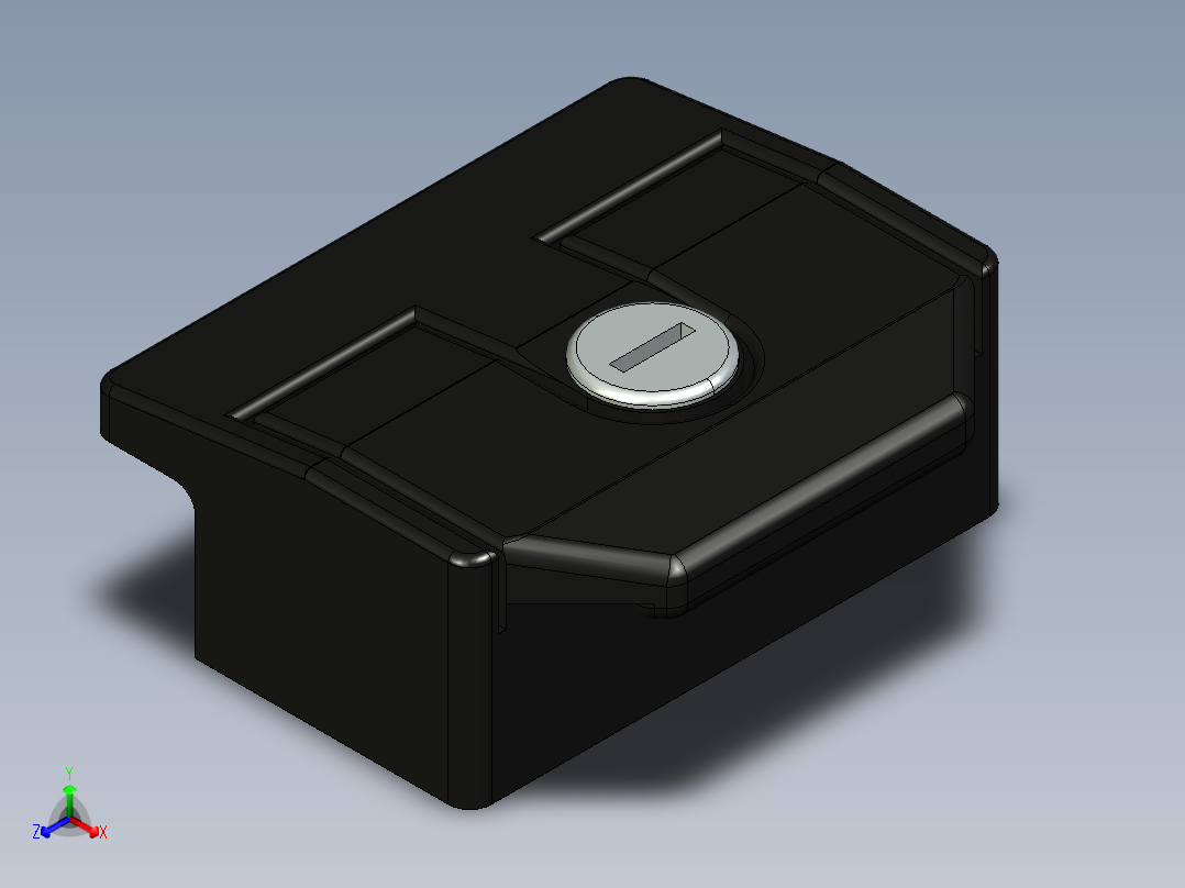 型材-KJN SLAM LATCH WITH UNIFORM LOCK KJN530352正等轴测图