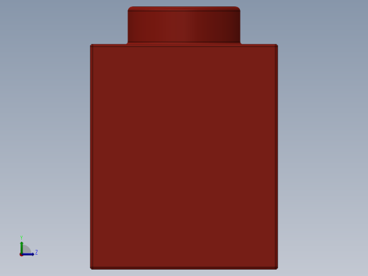 乐高机械组积木（横梁）-370321 Bright Red Technic Brick 1 x 16 with Holes左视缩略图