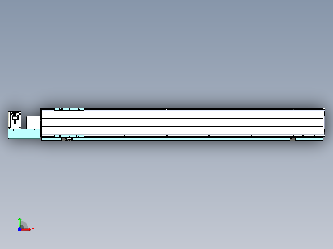 威洛博VBF同步带传动一般环境VBF14-L45-S1050-BL-ZP40-C3前视图