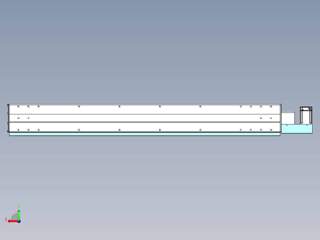 威洛博VBF同步带传动一般环境VBF14-L45-S1050-BL-ZP40-C3后视图