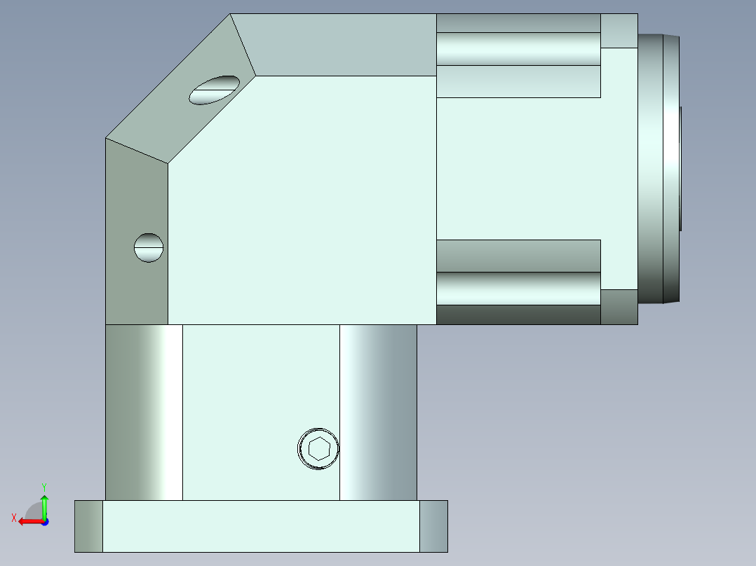 直齿孔ZPLX142-L1 42-114.3-200-M12.stp后视图